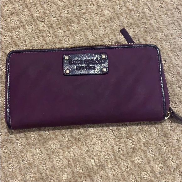 Purple Kate Spade long Wallet - Picture 1 of 3
